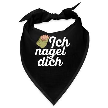 Ich Nagel Dich Nageldesignerin - Bandana - Schwarz - Vorne