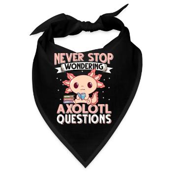 Axolotl. Axolotl Questions - Bandana - Schwarz - Vorne