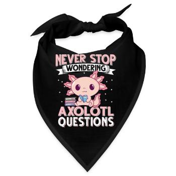 Axolotl. Axolotl Questions - Bandana - Schwarz - Vorne