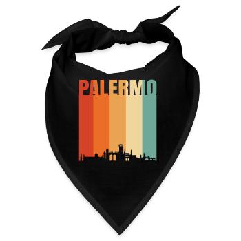 Palermo Italien Skyline - Bandana - Schwarz - Vorne