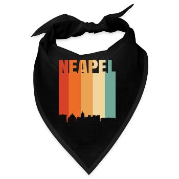 Neapel Italien Skyline - Bandana - Schwarz - Vorne