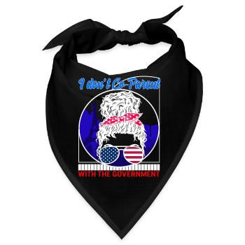 Elternhemd, ich bin nicht Co-Elternteil mit dem - Bandana - Schwarz - Vorne
