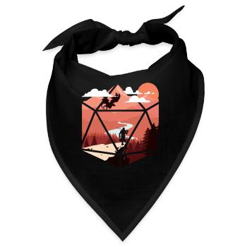 RPG-RPG-Tabletop-Rollenspiele Gamer-Rollenspiel - Bandana - Schwarz - Vorne