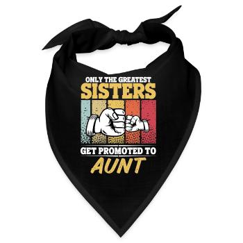Die besten Schwestern werden zu Tante Vintage befördert - Bandana - Schwarz - Vorne