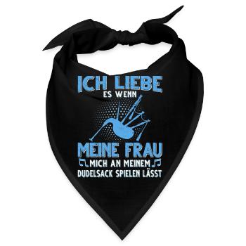 Dudelsack Musikverein Sackpfeifer Musiker - Bandana - Schwarz - Vorne