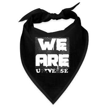 Wir sind das Universum - Bandana - Schwarz - Vorne