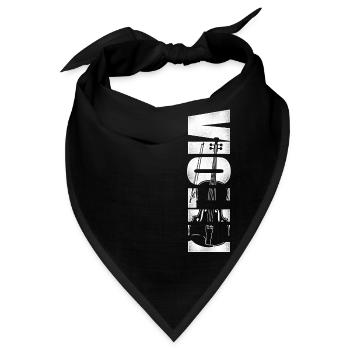 Violin Violinist Vintage Violin - Bandana - Schwarz - Vorne