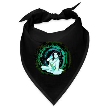 Traum Traumfrau Fantasy Männer sexy Mädchen Girl - Bandana - Schwarz - Vorne
