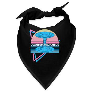 Quantenmechanik Physik Retro - Bandana - Schwarz - Vorne