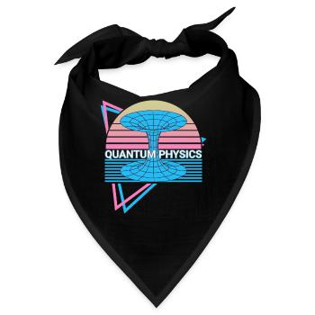 Quantenphysik Retro - Bandana - Schwarz - Vorne