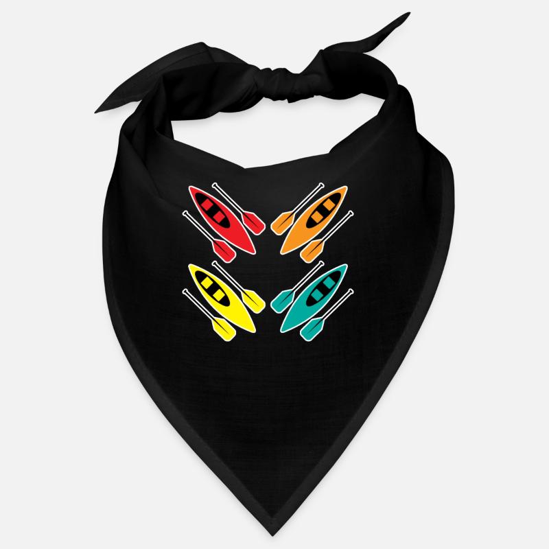 Kayaking Colorful Paddle Sport Pattern Art Bandana