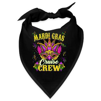 Mardi Gras Kreuzfahrt Crew - Bandana - Schwarz - Vorne