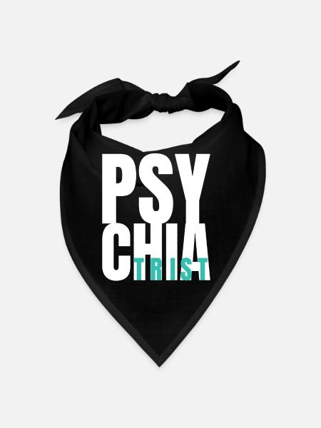 Hôpital psychiatrique de psychiatrie - Bandana - noir - Devant