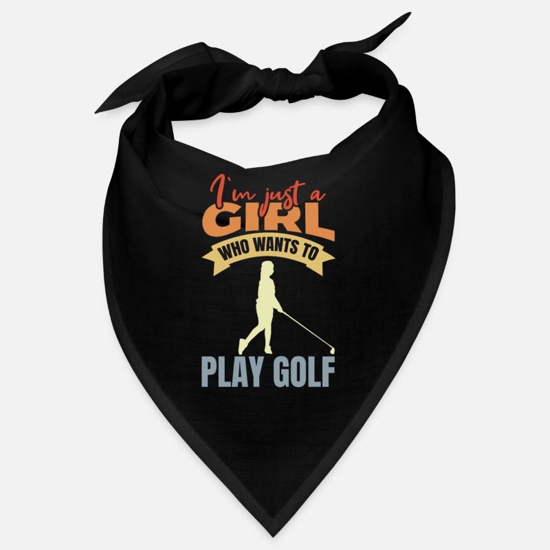 Nur ein Mädchen das Golf spielt Bandana