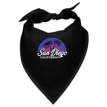 San Diego - Bandana - Schwarz - Vorne