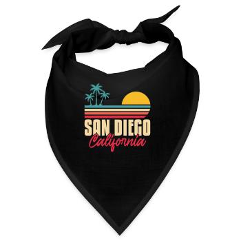 San Diego - Bandana - Schwarz - Vorne