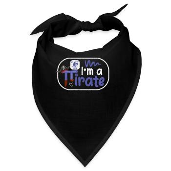 Witzig Im A Pirate Pi Day Argon Ar Chemie Mathe - Bandana - Schwarz - Vorne