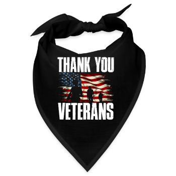 Veteranen Gedenktag Veteranentag Soldat Armee Stre - Bandana - Schwarz - Vorne