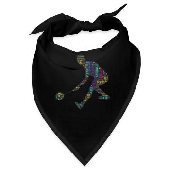 Badminton Federball Spieler - Bandana - Schwarz - Vorne