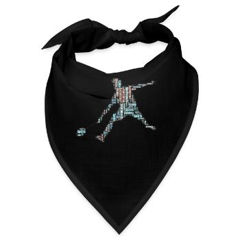 Badminton Federball Spieler - Bandana - Schwarz - Vorne