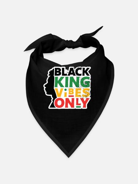 Black King only resonates with traditions - Bandana - black - Front