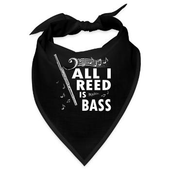 Holzblasinstrument Musik Bassoonist - Bandana - Schwarz - Vorne