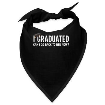 I Graduated Graduation Master-Studium - Bandana - Schwarz - Vorne