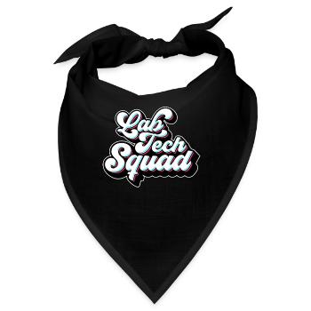 Lab Technician Lab Tech Squad Clinical Laboratory - Bandana - Schwarz - Vorne