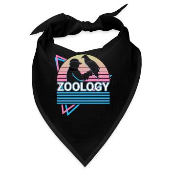 Zoologie Zoologe Retro - Bandana - Schwarz - Vorne