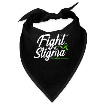 Fight The Stigma - Bandana - Schwarz - Vorne