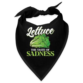 Lettuce The Taste Of Sadness - Bandana - Schwarz - Vorne