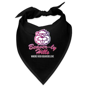 Beaver-ly Hills Biber Beverly Hills - Bandana - Schwarz - Vorne