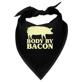 Body By Bacon - Bandana - Schwarz - Vorne