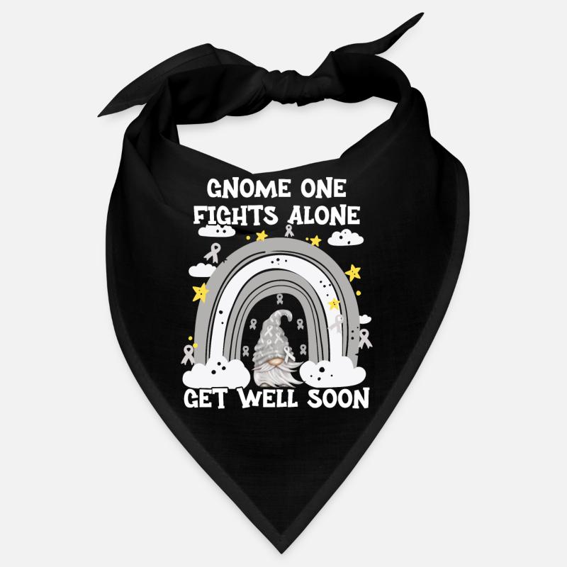 Gnome One Fights Alone Brain Cancer Bandana