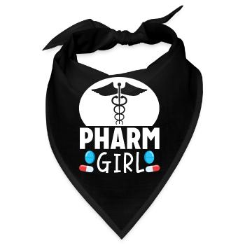 Apothekerin Pharmazeutin Apothekenhelferin - Bandana - Schwarz - Vorne