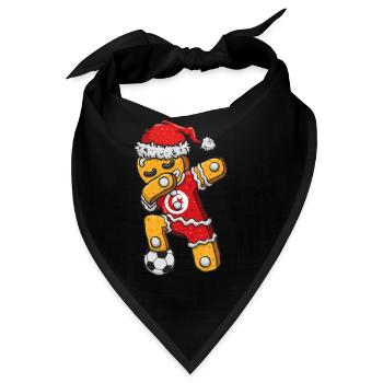 Weihnachtstrikot, Soccer Boy Trikot Dabbing - Bandana - Schwarz - Vorne