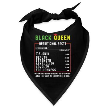 Black Melanin Pride Black History Month - Bandana - Schwarz - Vorne