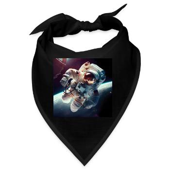Astronaut Cosmonaut Sci-Fi character - Bandana - Schwarz - Vorne