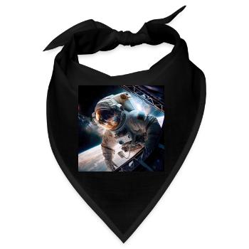 Astronaut Cosmonaut Sci-Fi character - Bandana - Schwarz - Vorne