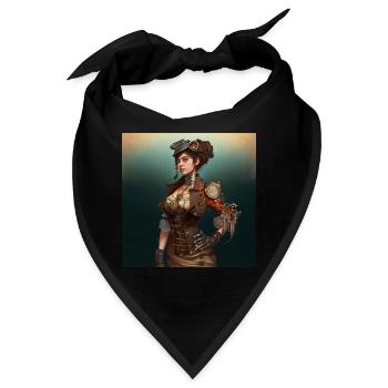 Steampunk Sci-Fi character - Bandana - Schwarz - Vorne