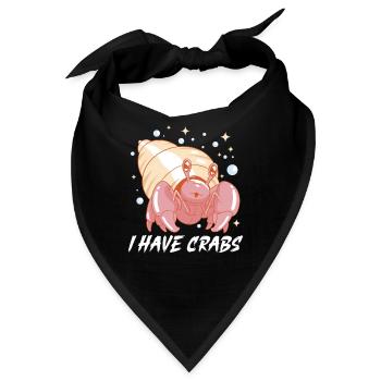 Hermit Crab Crabbing Crab Whisperer Crab Hunting - Bandana - Schwarz - Vorne
