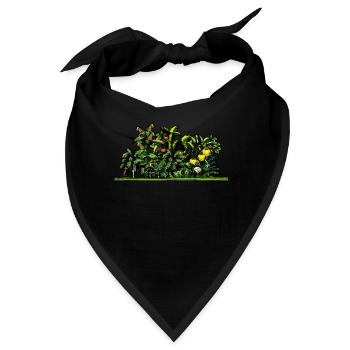 Hobbygärtner Garten Gemüse - Bandana - Schwarz - Vorne