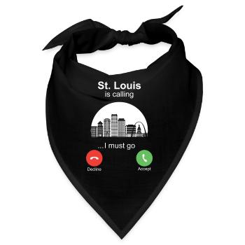 St. Louis is Calling - Bandana - Schwarz - Vorne