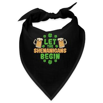 Sankt-Patricks-Schwindel - Bandana - Schwarz - Vorne
