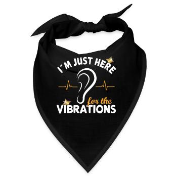 Schwerhörig Gehörlosen Gebärtensprache - Bandana - Schwarz - Vorne