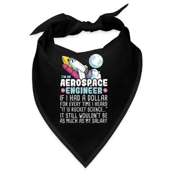 I’m an Aerospace Engineer Rocket Science - Bandana - Schwarz - Vorne