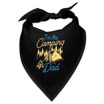 Ich Bin Der Camping Papa Camp Campen Camper - Bandana - Schwarz - Vorne