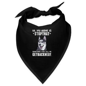 Husky - Bandana - Schwarz - Vorne