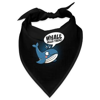 Whale Hello There - Bandana - Schwarz - Vorne