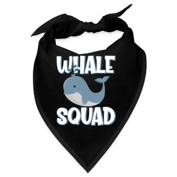 Whale Squad - Bandana - Schwarz - Vorne